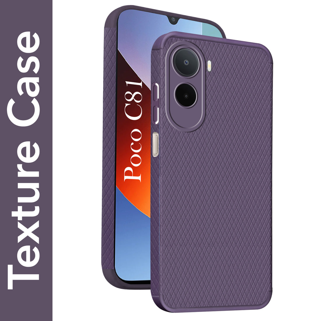 For Poco C81 5G Back Cover Case Liquid Silicone (Camera Protection | Side Grip Texture | Soft and Flexible)