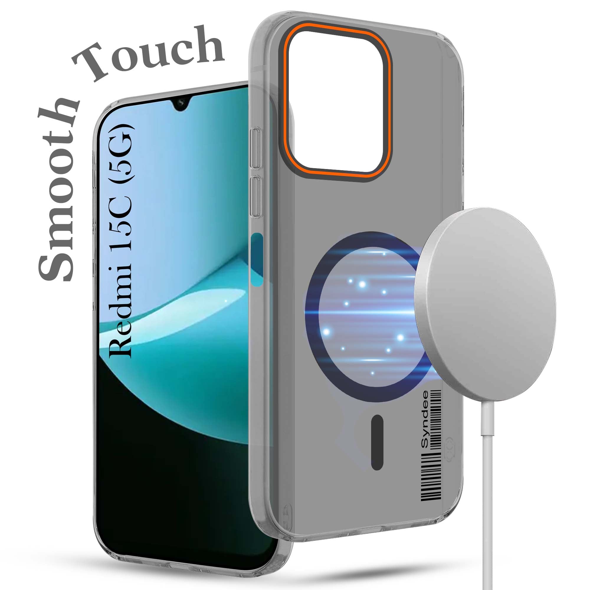 For Redmi 15C Back Cover Case (Soft Touch | Camera Bump Protection | MagSafe Compatible | Matte Finish)