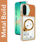 For Samsung Galaxy A26 5G Metallic Back Cover Case (Metallic Camera Protection & Buttons | Translucent Milky Shade | Hard Polycarbonate)