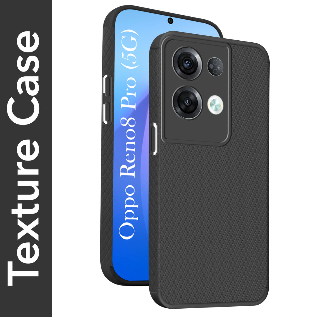 For Oppo Reno8 Pro 5G | Reno 8 Pro 5G Back Cover Case Liquid Silicone (Camera Protection | Side Grip Texture | Soft and Flexible)