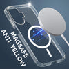 For Realme Narzo N55 Back Cover Case Lifetime Anti-Yellow MagSafe Compatible Clear (Sleek Hard Crystal | Shockproof and Camera Protection)