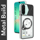 For Samsung Galaxy A26 5G Metallic Back Cover Case (Metallic Camera Protection & Buttons | Translucent Milky Shade | Hard Polycarbonate)