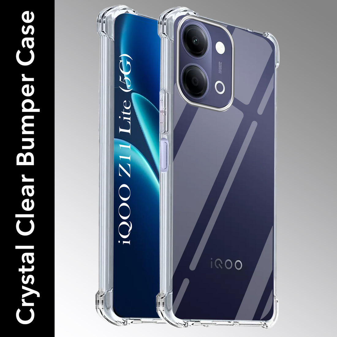 For Vivo iQOO Z11 Lite Back Cover Shockproof Crystal-Clear (Drop & Camera Protection | Hard Polycarbonate)