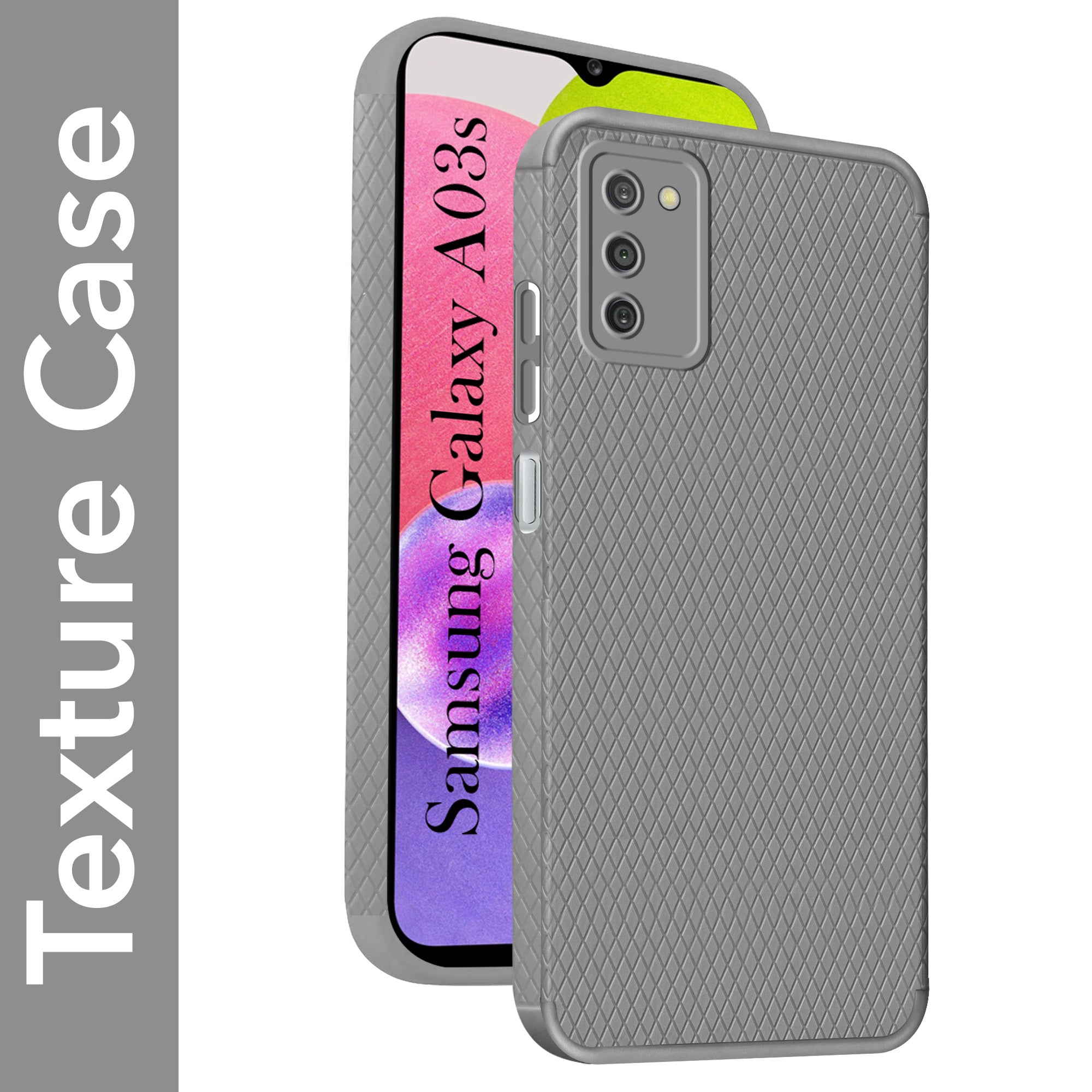 For Samsung Galaxy A03s Back Cover Case Liquid Silicone (Camera Protection | Side Grip Texture | Soft and Flexible) (Copy)