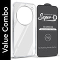 For Nothing Phone 3A Pro 5G Combo with Back Cover and 9H Tempered Glass (Lifetime Anti-Yellow | Sleek Hard Crystal | Oleophobic Coating Screen Glass)