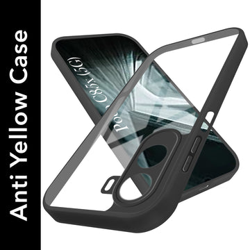 For Poco C85x 5G Back Cover Case Ultra-Hybrid (Lifetime Anti Yellow | Anti Scratch | Crystal Clear Shockproof)