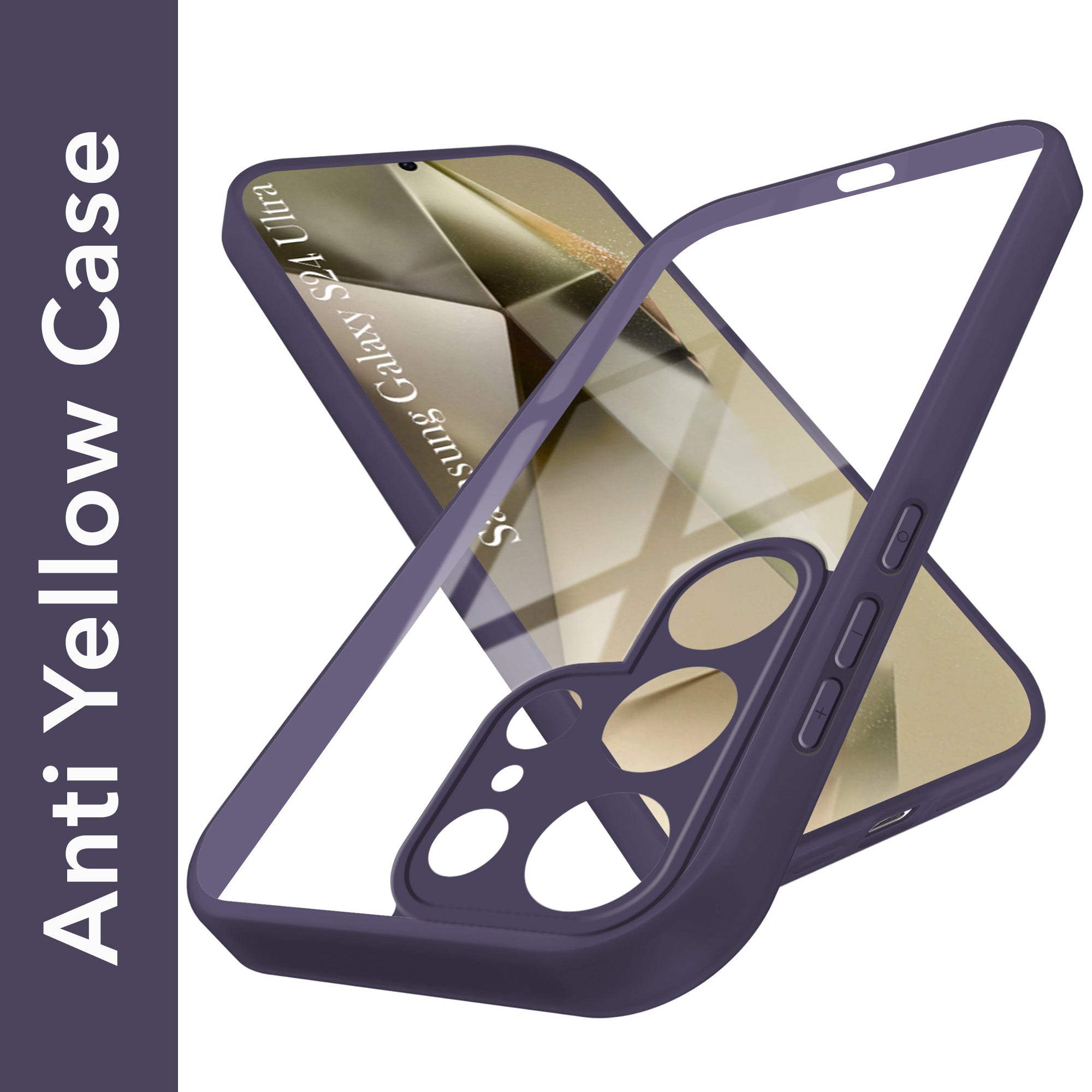 For Samsung Galaxy S24 Ultra Back Cover Case Ultra-Hybrid (Lifetime Anti Yellow | Anti Scratch | Crystal Clear Shockproof)