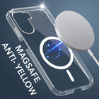 For Vivo Y56 5G Back Cover Case Lifetime Anti-Yellow MagSafe Compatible Clear(Sleek Hard Crystal | Shockproof and Camera Protection)