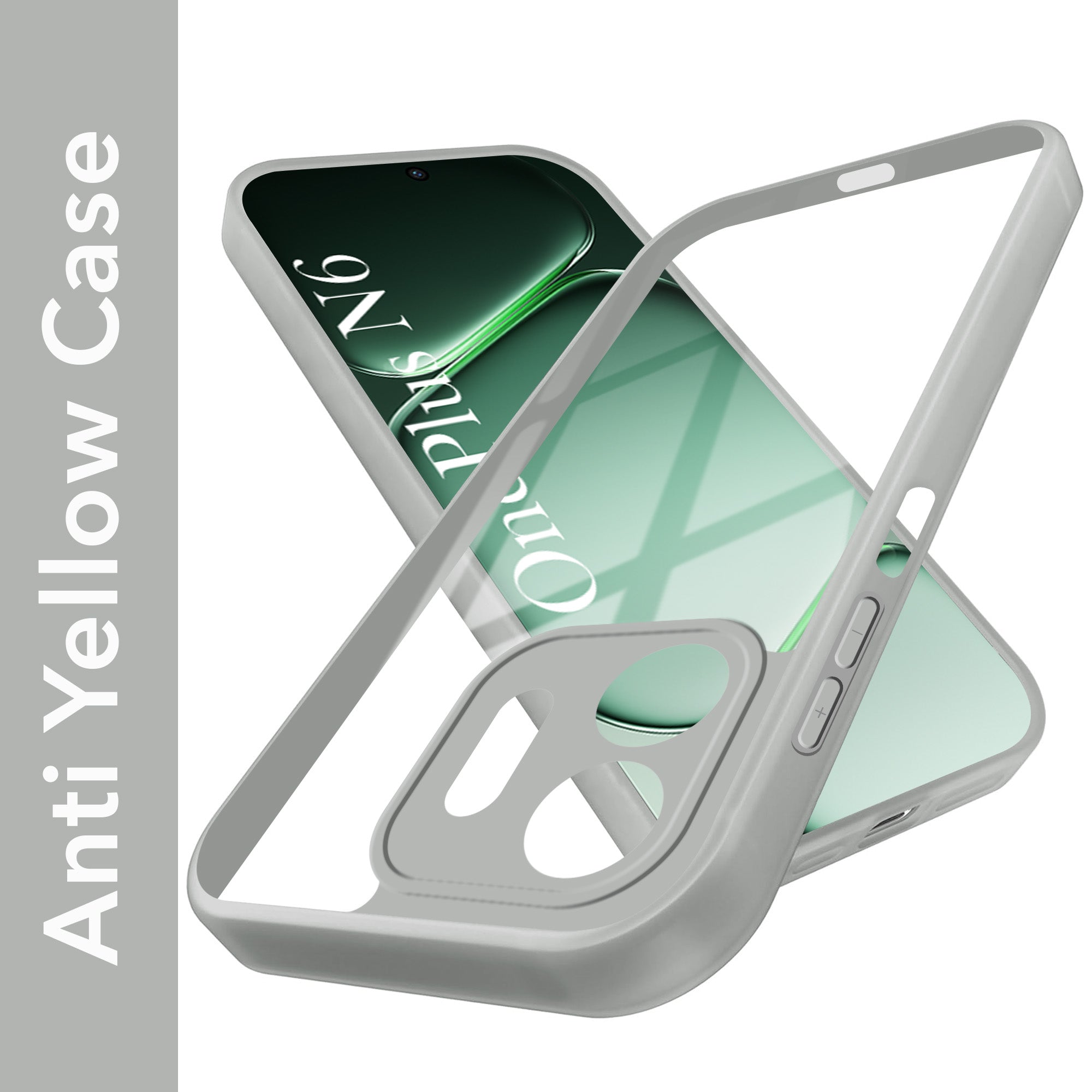 For OnePlus N6 Back Cover Case Ultra-Hybrid (Lifetime Anti Yellow | Anti Scratch | Crystal Clear Shockproof)