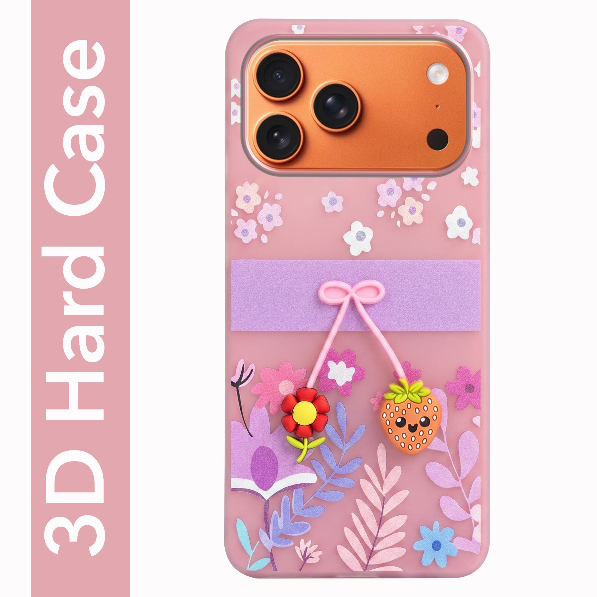 For Apple iPhone 17 Pro Max Back Cover Case (3D Cute Cartoons | Hard Back Side Soft | Matte Premium Finish | HD Printing)