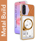 For Samsung Galaxy A37 5G Metallic Back Cover Case (Metallic Camera Protection & Buttons | Translucent Milky Shade | Hard Polycarbonate)