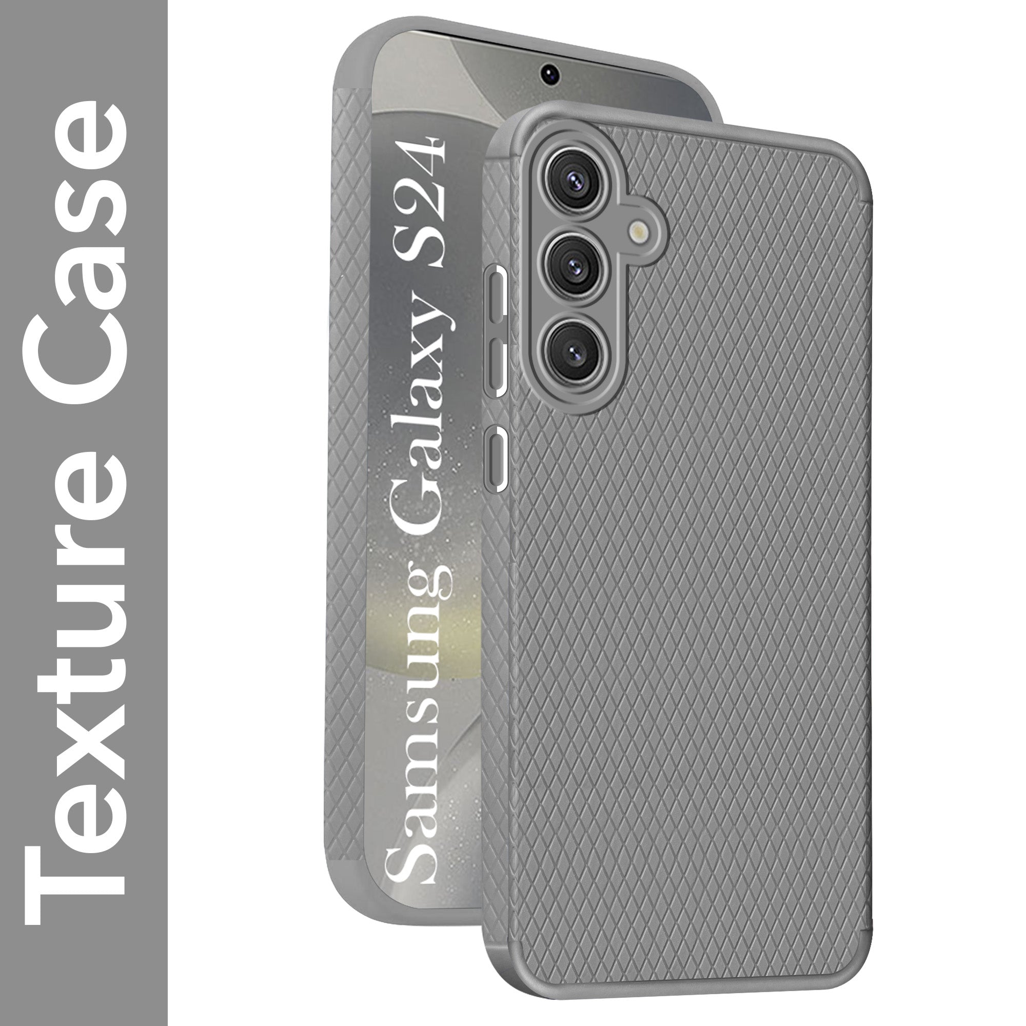 For Samsung Galaxy S24 Back Cover Case (Liquid Silicone | Side Grip | Camera Protection)