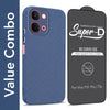 For Vivo Y51 Pro 5G | Vivo T5x Combo with Back Cover and 9H Tempered Glass (Liquid Silicone | Camera Protection | Oleophobic Coating Screen Glass)