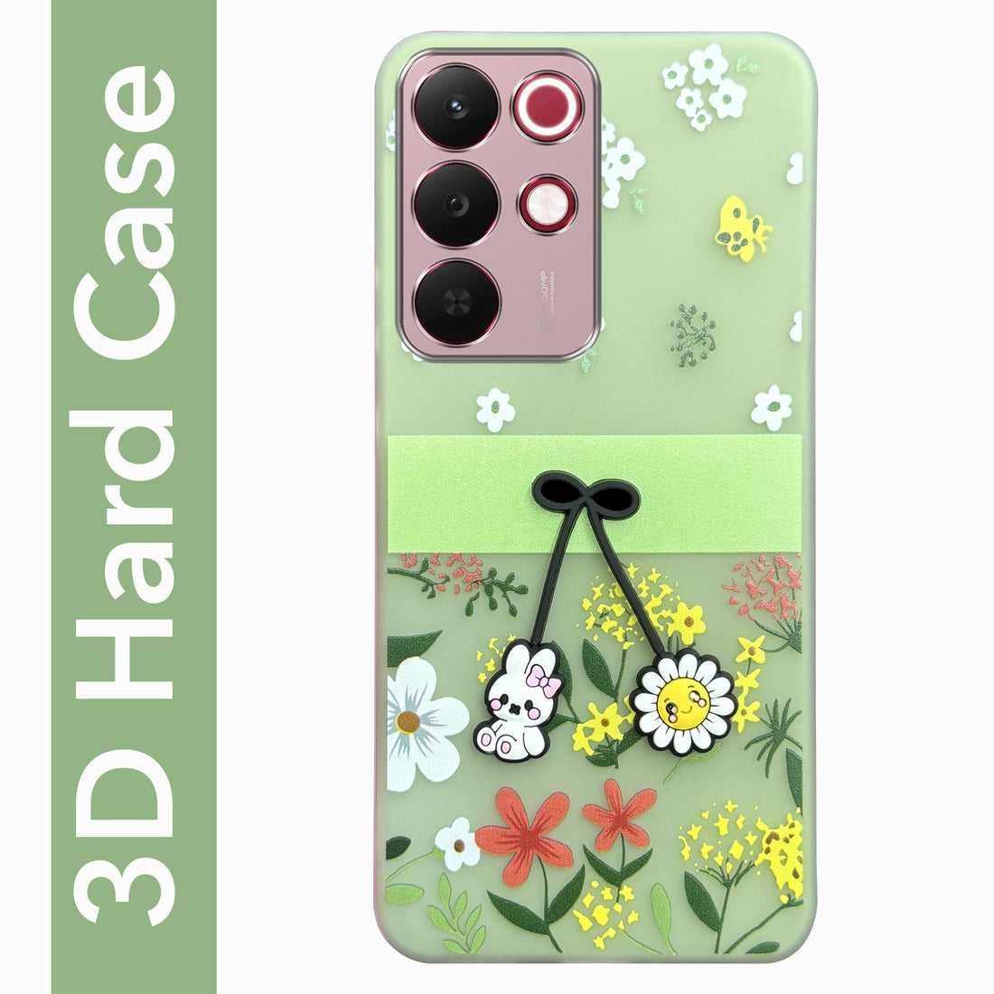 For Realme 15X Back Cover Case (3D Cute Cartoons | Hard Back Side Soft | Matte Premium Finish | HD Printing)