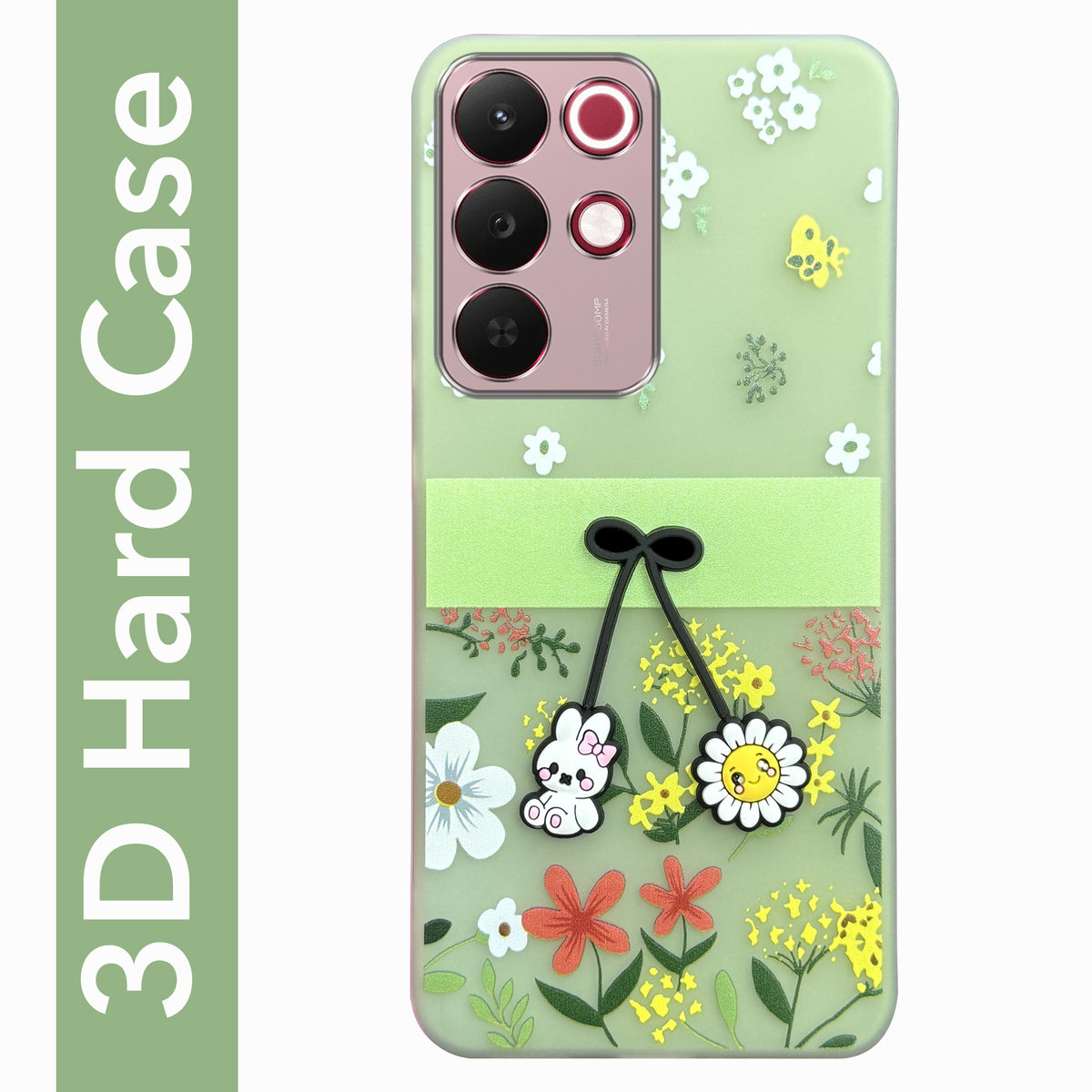 For Realme 15X Back Cover Case (3D Cute Cartoons | Hard Back Side Soft | Matte Premium Finish | HD Printing)