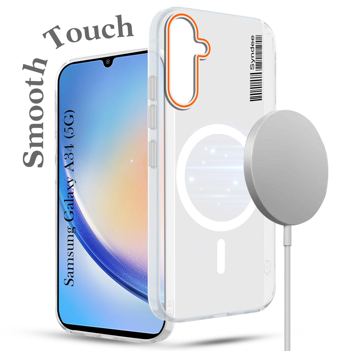 For Samsung Galaxy A34 5G Back Cover Case (Soft Touch | Camera Bump Protection | MagSafe Compatible | Matte Finish)