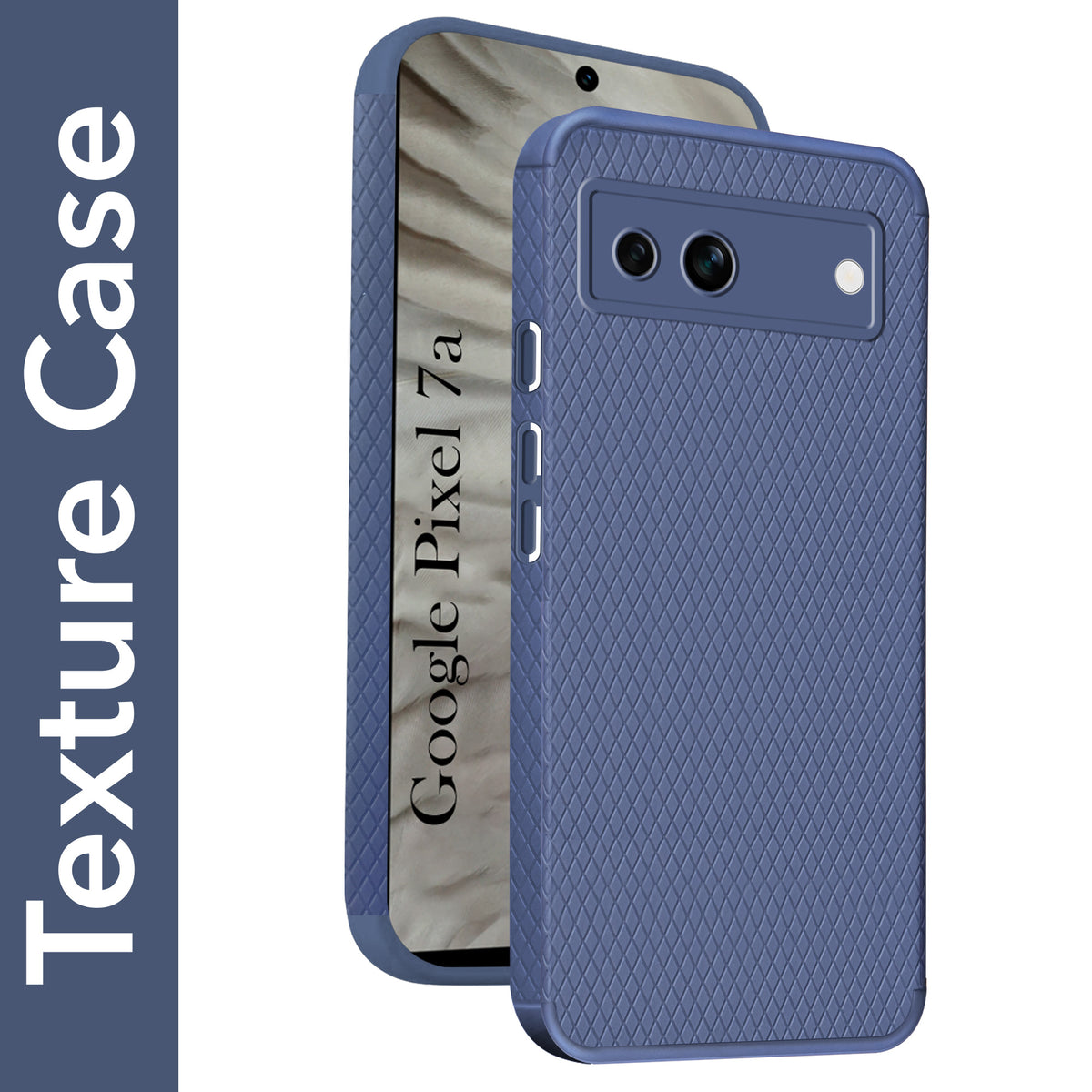 For Google Pixel 7a Back Cover Case Liquid Silicone (Camera Protection | Side Grip Texture | Soft and Flexible)