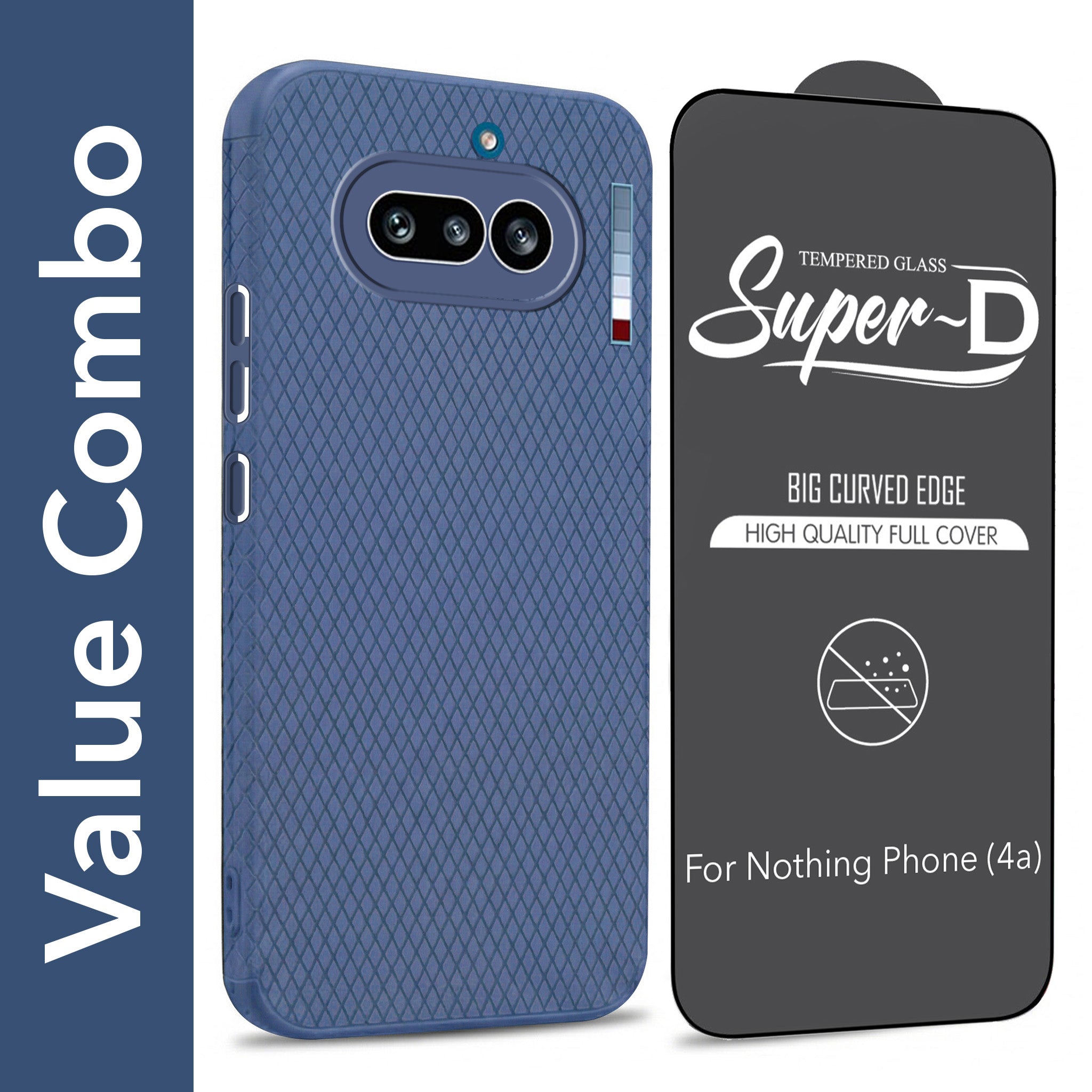 For Nothing Phone 4A 5G Combo with Back Cover and 9H Tempered Glass (Liquid Silicone | Camera Protection | Oleophobic Coating Screen Glass)