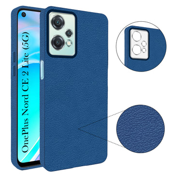 For OnePlus Nord CE 2 Lite Back Cover Case (Glass Like Camera Protection | Leather Feel | Minimalist Professional Grip)
