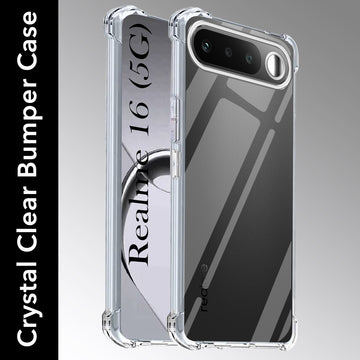 For Realme 16 Back Cover Shockproof Crystal-Clear (Drop & Camera Protection | Hard Polycarbonate)