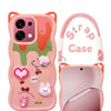 For Oppo F31 5G | Oppo F33 5G Back Case Cover Strap (3D embossed Figures | Strap Holder | 360* Soft Cushion with Camera Bump)