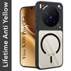 For Vivo X300 Pro Back Cover Case Lifetime Anti-Yellow Clear (Camera Protection | Side Grip | Wireless MagSafe Compatible)