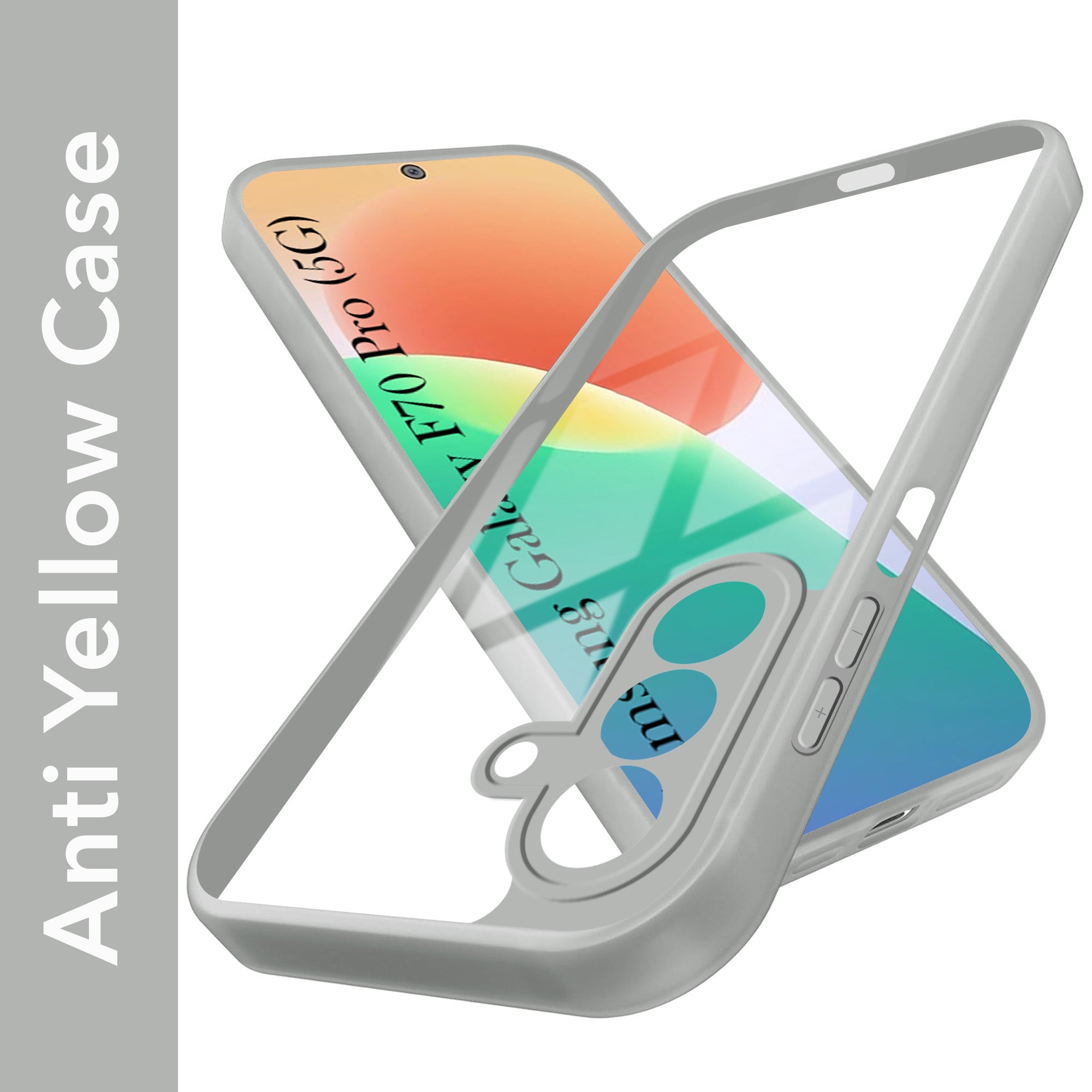 For Samsung Galaxy F70 Pro 5G Back Cover Case Ultra-Hybrid (Lifetime Anti Yellow | Anti Scratch | Crystal Clear Shockproof)