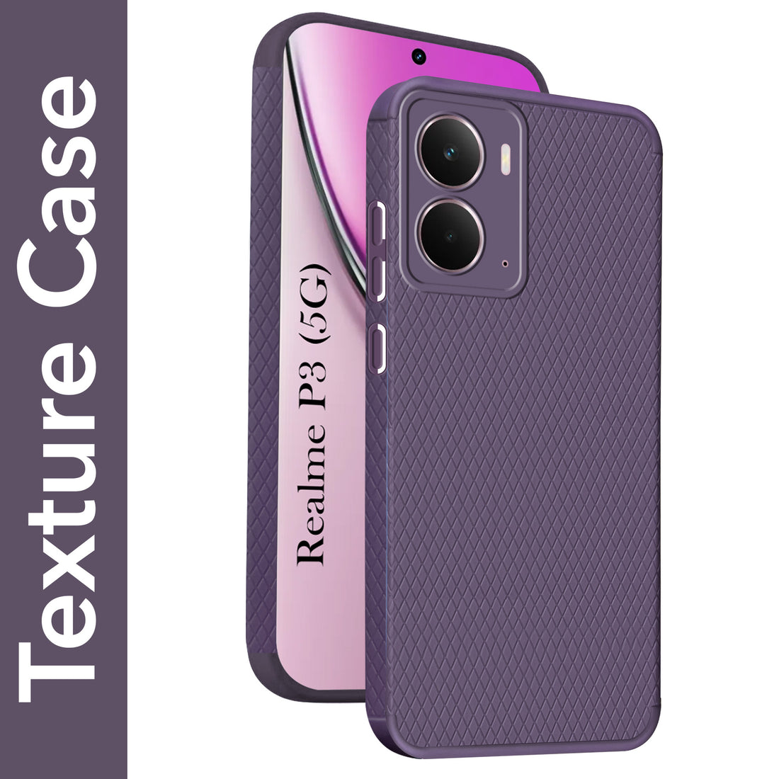 For Realme P3 Back Cover Case (Liquid Silicone | Side Grip | Camera Protection)