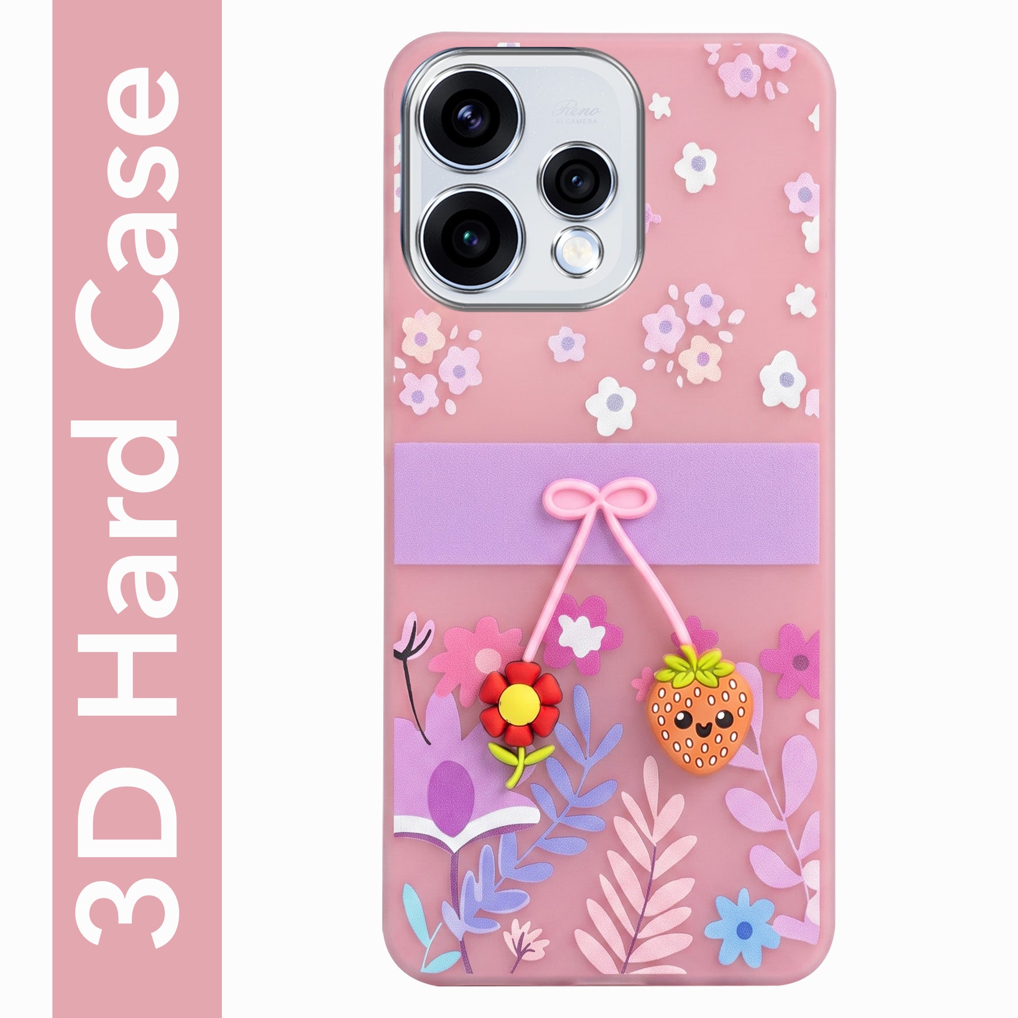 For Oppo Reno15 5G | Oppo Reno 15 5G Back Cover Case (3D Cute Cartoons | Hard Back Side Soft | Matte Premium Finish | HD Printing)