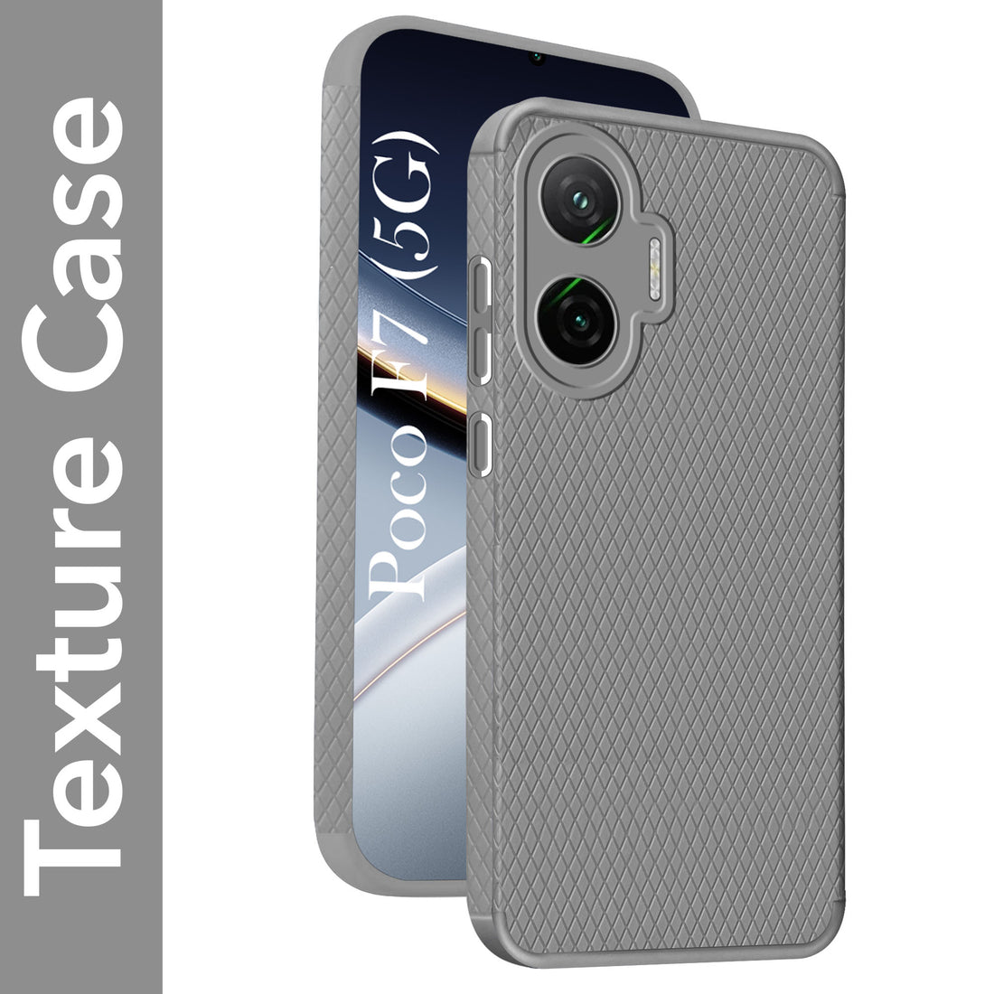 For Xiaomi Poco F7 5G Back Cover Case (Liquid Silicone | Side Grip | Camera Protection)