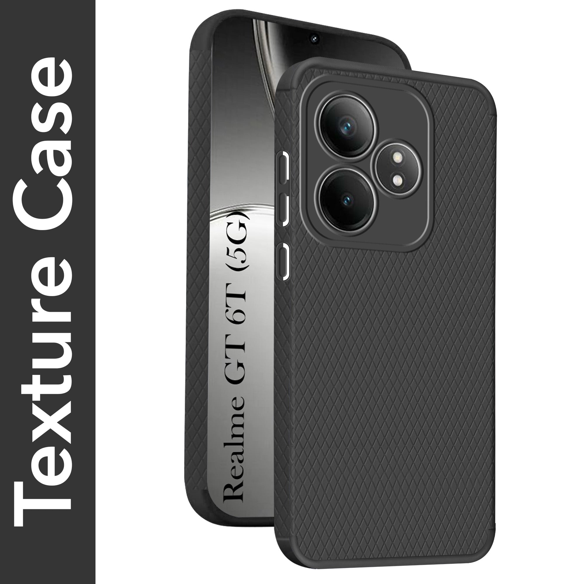 For Realme  GT 6 | GT 6T 5G Back Cover Case (Liquid Silicone | Side Grip | Camera Protection)