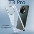 For Vivo T3 Pro Back Cover (Hard Anti Yellow Clear Case | Drop & Camera Protection | Shockproof Polycarbonate)