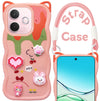 For Oppo A5 Pro Back Case Cover Strap(3D embossed Figures | Strap Holder | 360* Soft Cushion with Camera Bump)