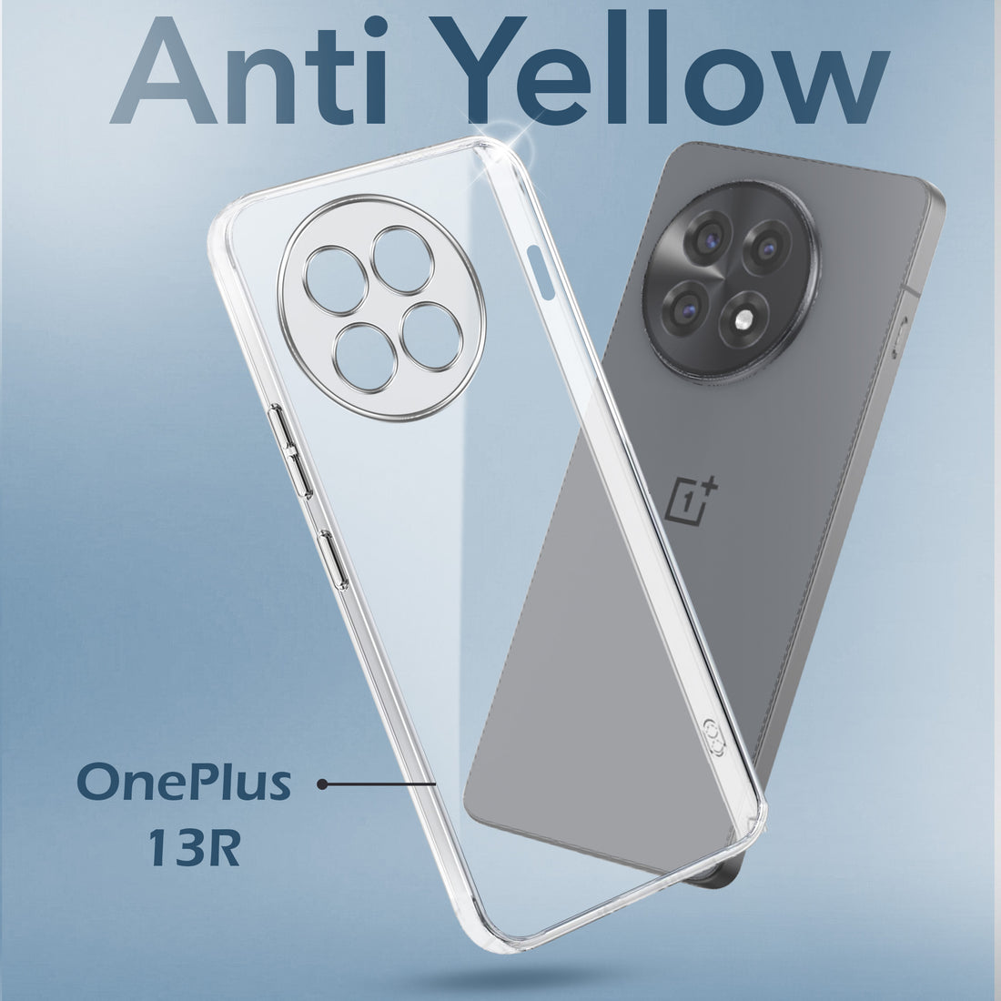For OnePlus 13R 5G Back Cover Case (Hard Anti Yellow Clear Case | Sleek Hard Crystal Clear | Drop & Camera Protection | Shockproof Polycarbonate)