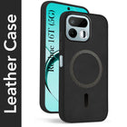 For Realme 16T 5G Back Cover Case Leather Finish (MagSafe Compatible Wireless Charging | Soft Touch | Camera Bump Protection)