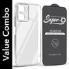 For Redmi 15A 5G Combo with Back Cover and 9H Tempered Glass (Lifetime Anti-Yellow | Sleek Hard Crystal | Oleophobic Coating Screen Glass)