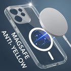 For Oppo Reno 15c Back Cover Case Lifetime Anti-Yellow MagSafe Compatible Clear (Sleek Hard Crystal | Shockproof and Camera Protection)