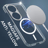 For Oppo Reno11 Pro 5G Back Cover Case Lifetime Anti-Yellow MagSafe Compatible Clear (Sleek Hard Crystal | Shockproof and Camera Protection)