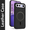 For Vivo X300 FE Back Cover Case Leather Finish (MagSafe Compatible Wireless Charging | Soft Touch | Camera Bump Protection)