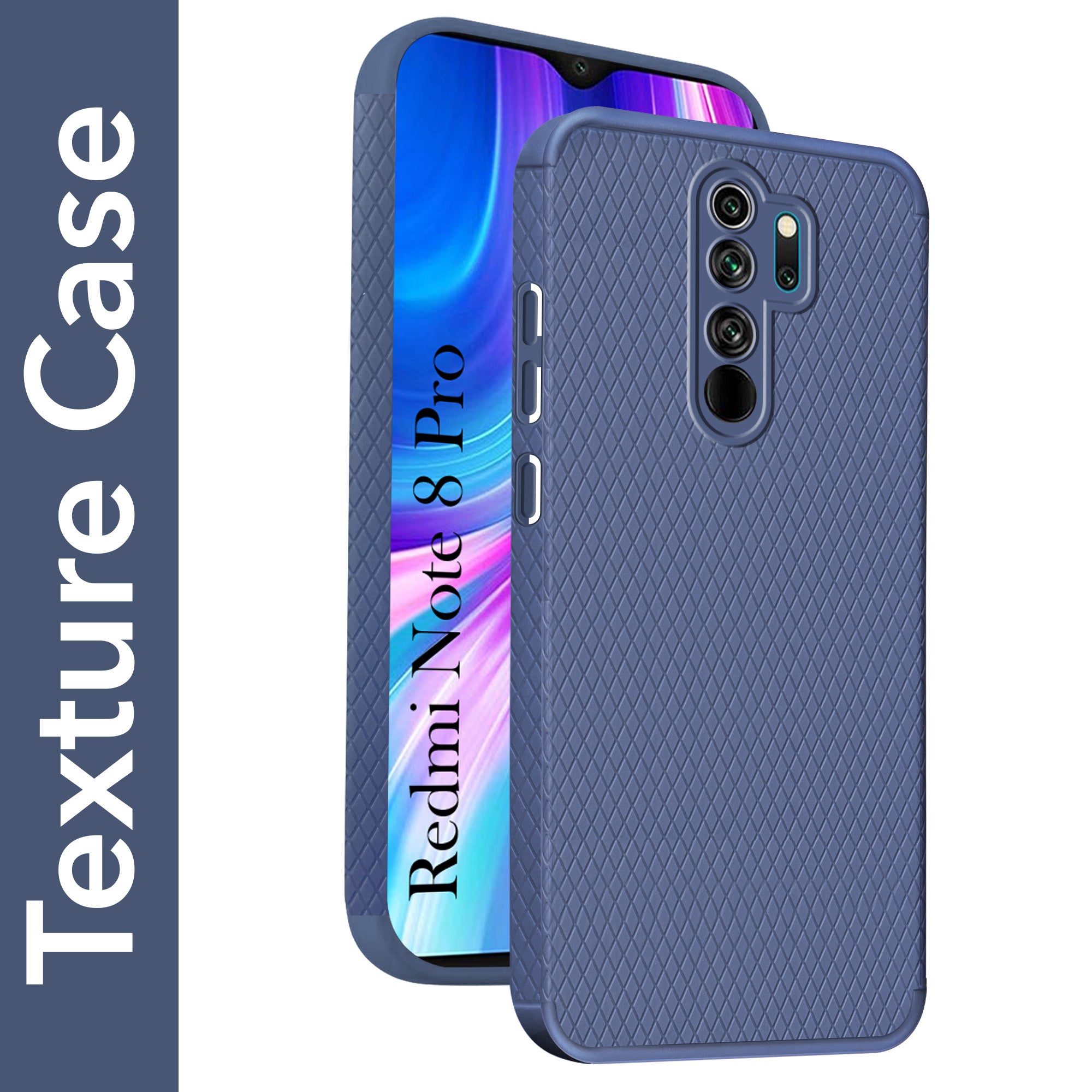 For Xiaomi Mi Redmi Note 8 Pro Back Cover Case (Liquid Silicone | Side Grip | Camera Protection)