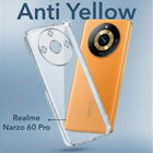 For Realme Narzo 60 Pro Back Cover Case Lifetime Anti-Yellow Clear (Sleek Hard Crystal | Shockproof and Camera Protection)
