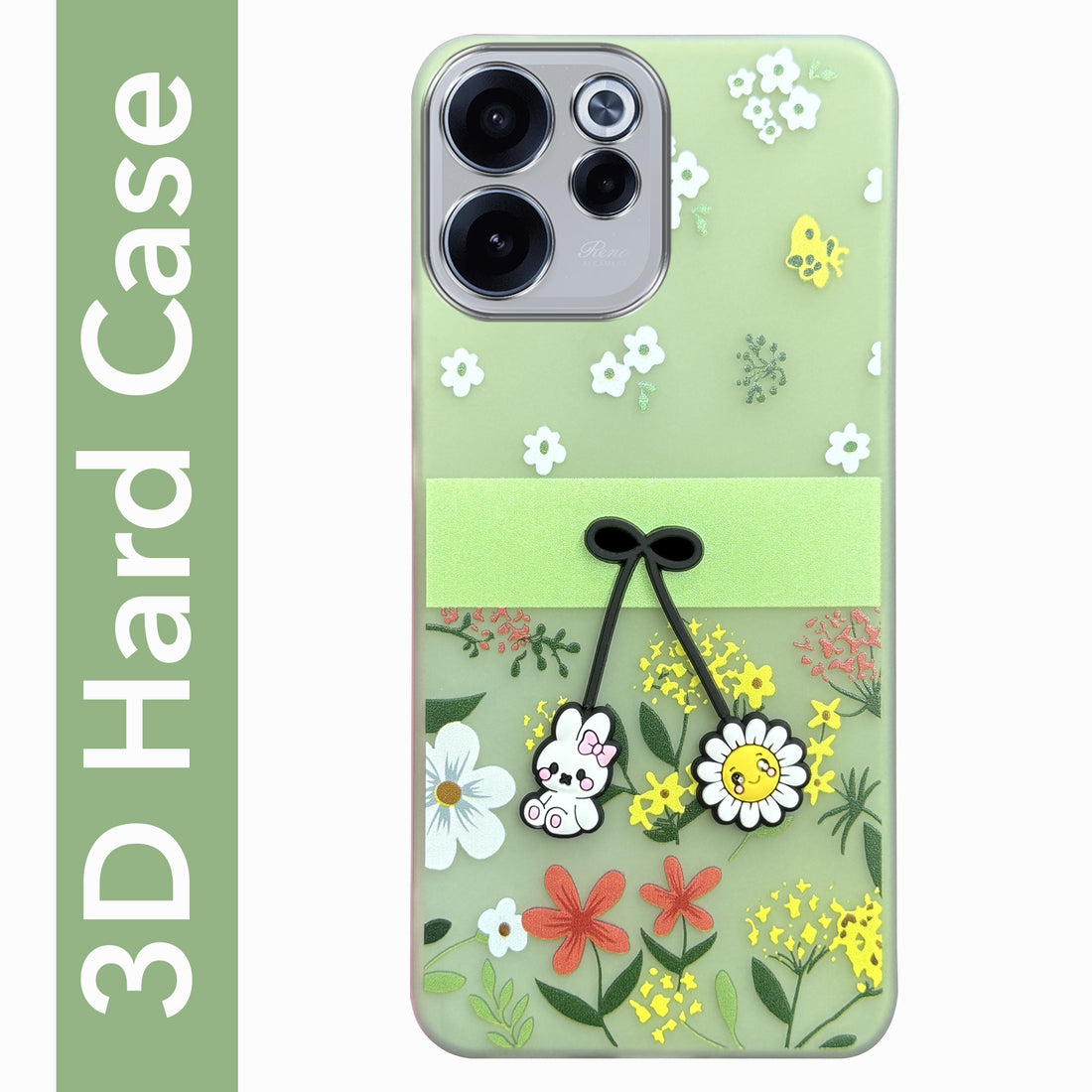 For Oppo Reno 15c Back Cover Case (3D Cute Cartoons | Hard Back Side Soft | Matte Premium Finish | HD Printing)