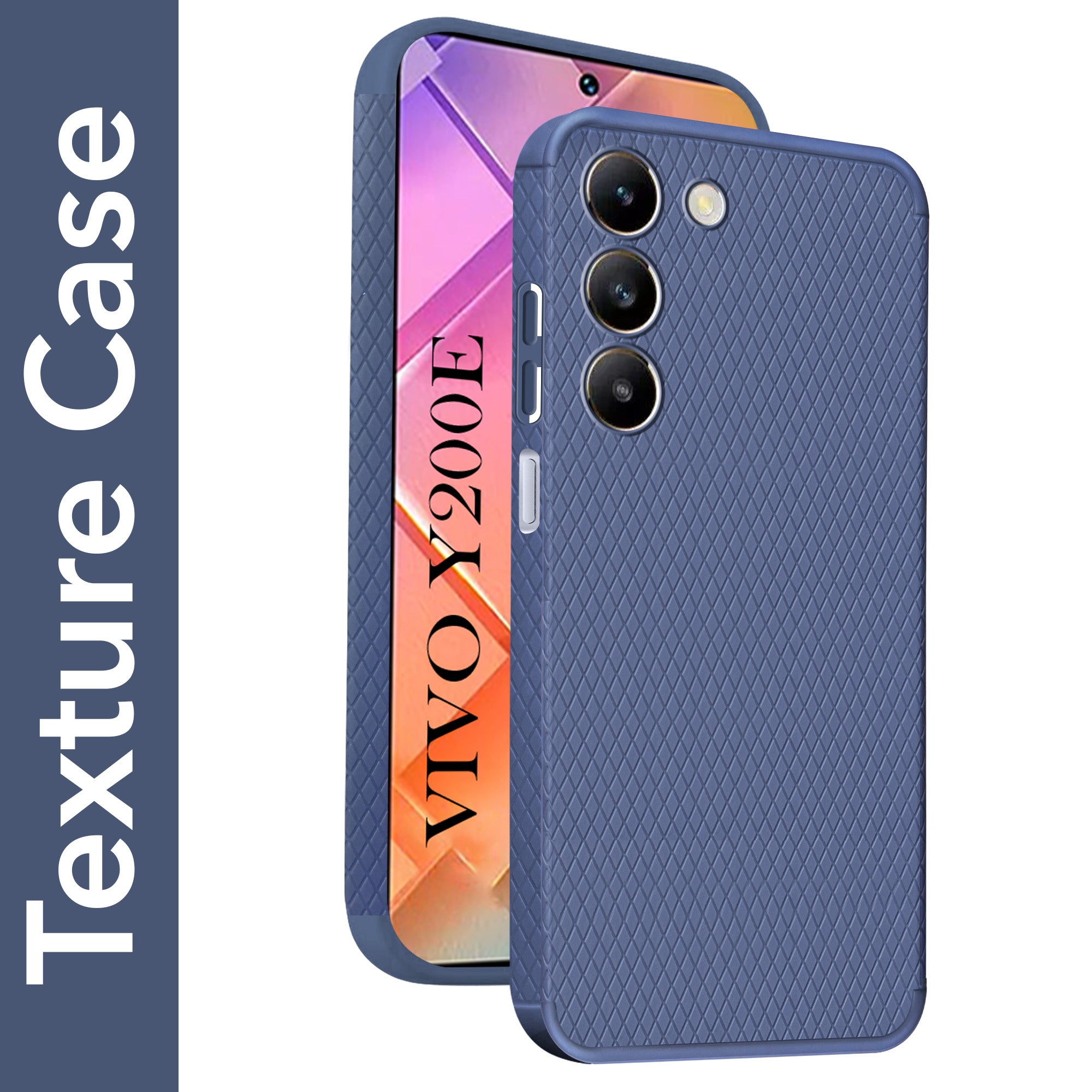 For Vivo Y200e Back Cover Case (Liquid Silicone | Side Grip | Camera Protection)
