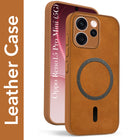 For Oppo Reno15 Pro Mini 5G | Oppo Reno 15 Pro Mini 5G Back Cover Case  Leather Finish  (MagSafe Compatible Wireless Charging | Soft Touch | Camera Bump Protection)