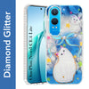 For OnePlus Nord CE 4 Lite Back Cover Case (Luxury Floral Glitter Cute Butterfly | Diamond Studded Camera Bump | Girls & Women Design)