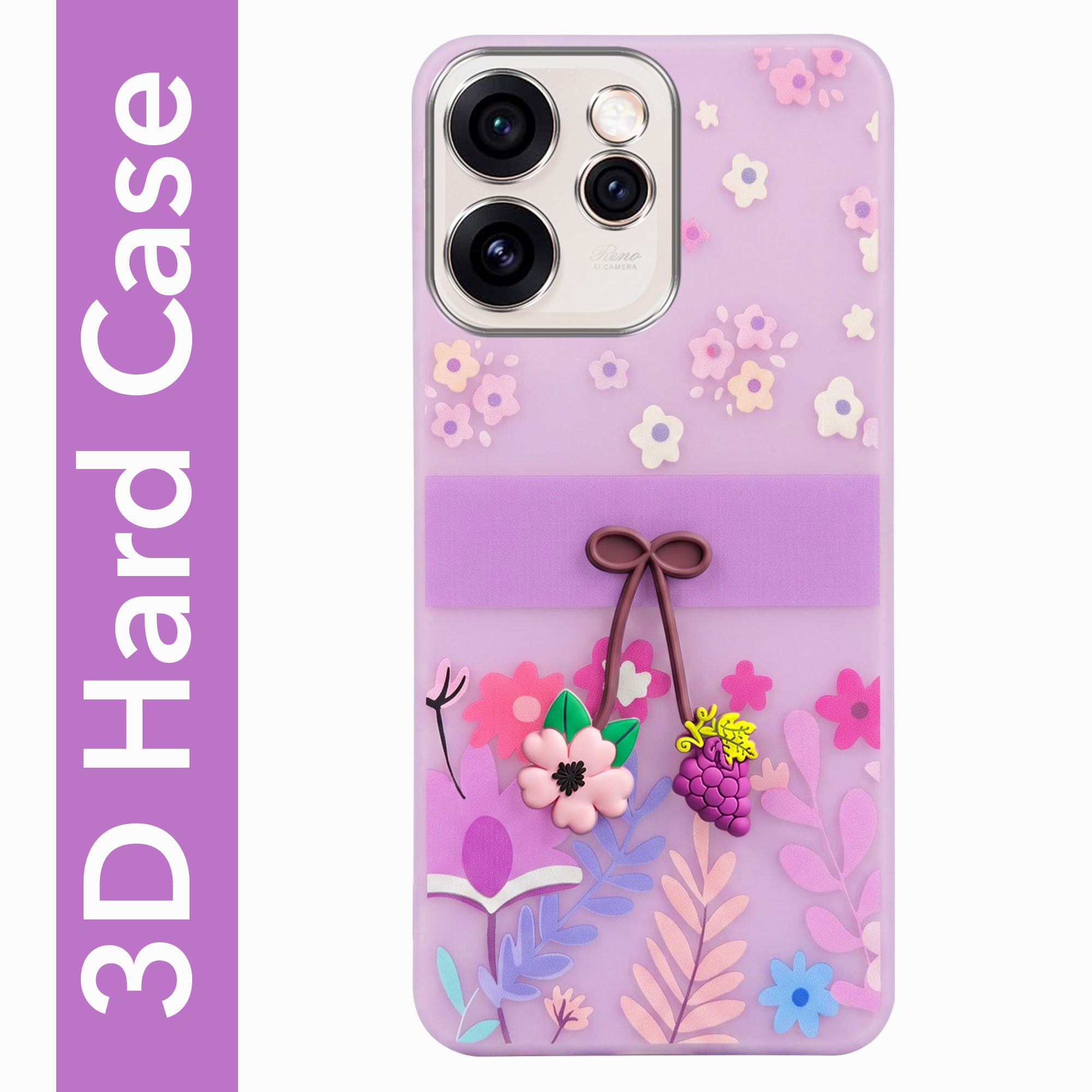 For Oppo Reno15 Pro 5G | Oppo Reno 15 Pro 5G Back Cover Case (3D Cute Cartoons | Hard Back Side Soft | Matte Premium Finish | HD Printing)