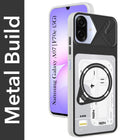 For Samsung Galaxy A07 5G | F70e 5G Metallic Back Cover Case (Metallic Camera Protection & Buttons | Translucent Milky Shade | Hard Polycarbonate)
