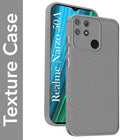 For Realme Narzo 50A Back Cover Case Liquid Silicone (Camera Protection | Side Grip Texture | Soft and Flexible)