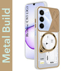 For Realme C83 5G Metallic Back Cover Case (Metallic Camera Protection & Buttons | Translucent Milky Shade | Hard Polycarbonate)
