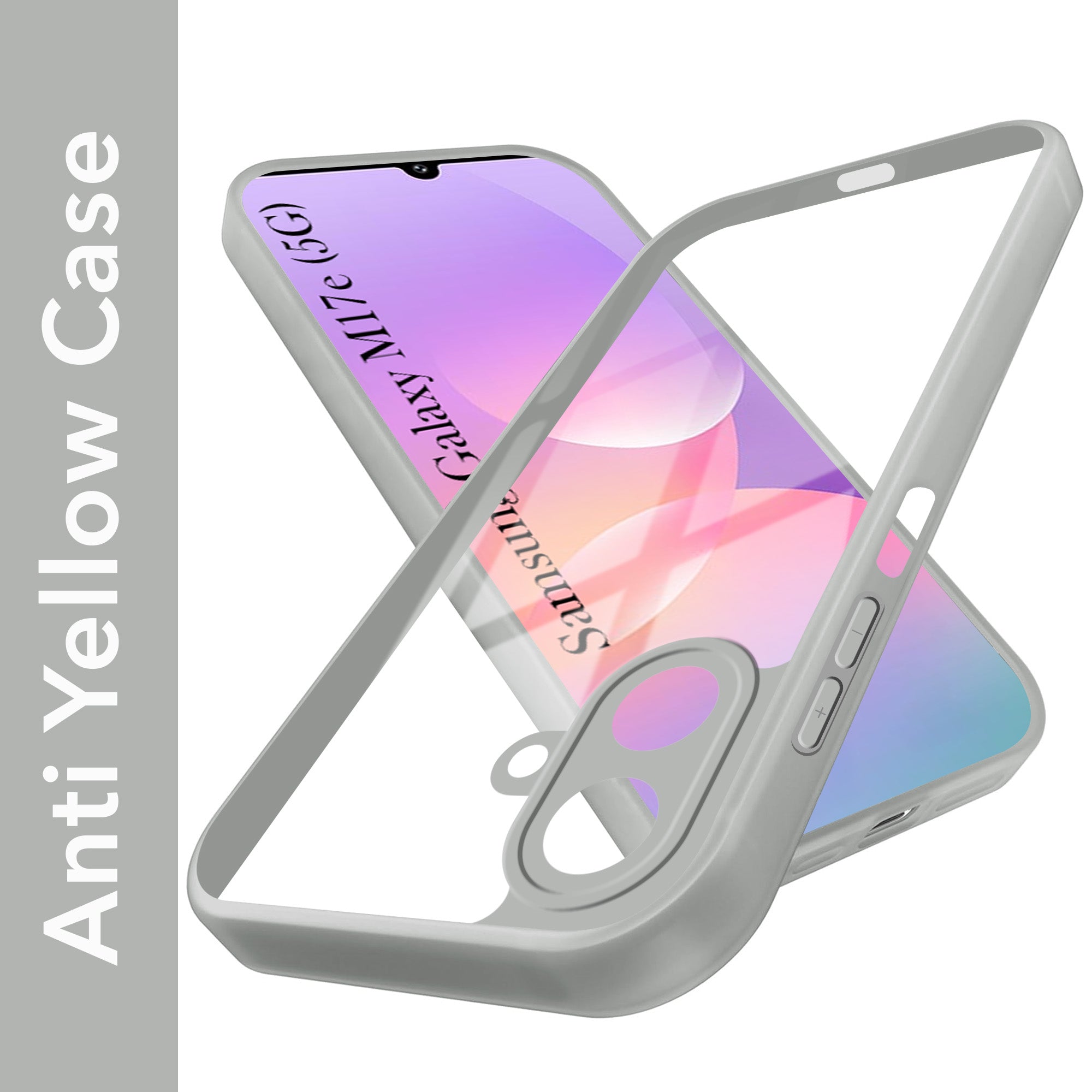 For Samsung Galaxy M17e 5G Back Cover Case Ultra-Hybrid (Lifetime Anti Yellow | Anti Scratch | Crystal Clear Shockproof)